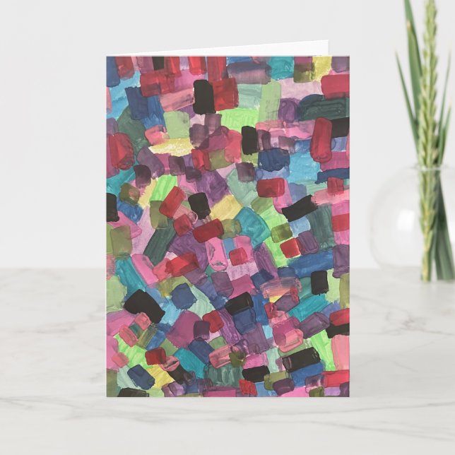 Abstract Art Greeting Card (Front)