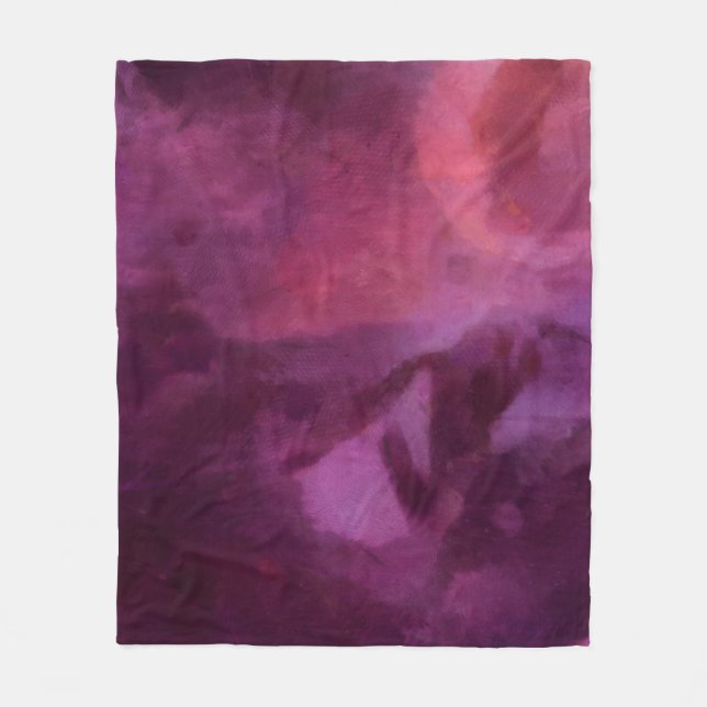 Abstract art grunde texture bacground. Dirty patte Fleece Blanket (Front)