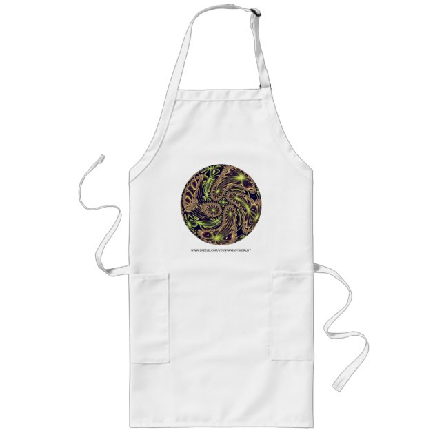 Abstract Art Happy Dance Long Apron (Front)