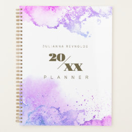 Abstract Art in Cosmic Purple Planner
