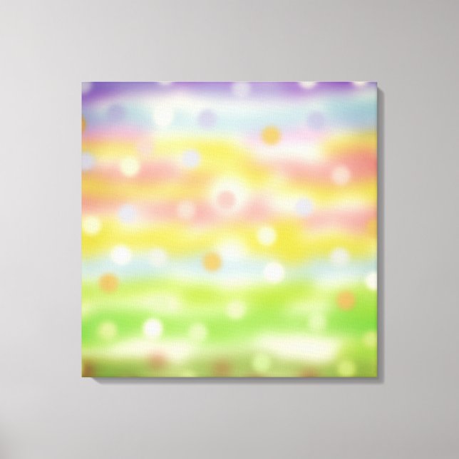 Abstract Art in Multicolored Shades Canvas Print (Front)