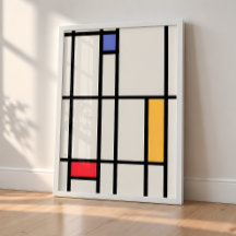 Abstract Art – Inspired by Mondrian (unframed)