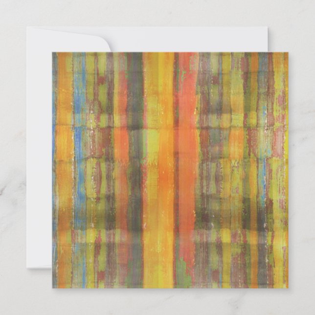 Abstract Art Invitation Card (Front)