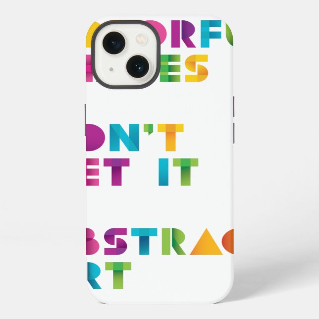 Abstract Art iPhone Case (Back)