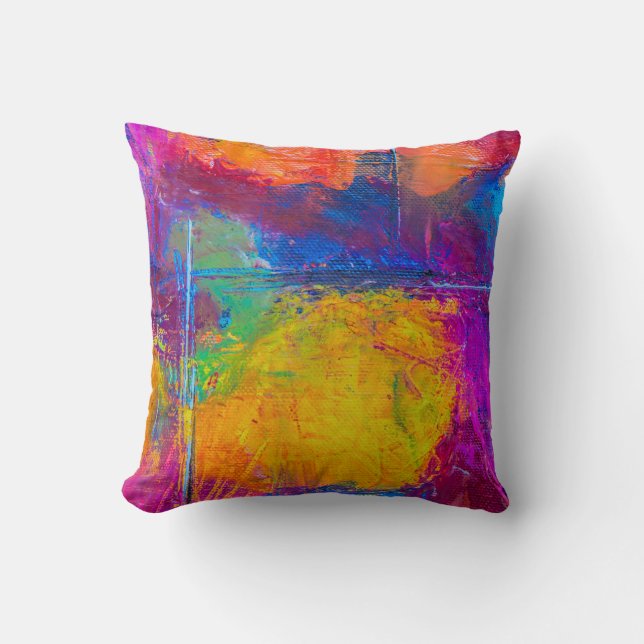 Abstract Art Jesus our High Priest - Exodus 28 Throw Pillow (Front)