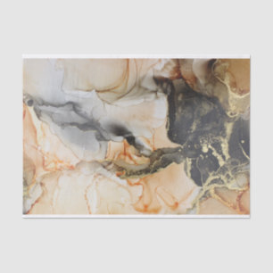 Abstract Art Jewel Toned Citrus, Black & Gold Tissue Paper