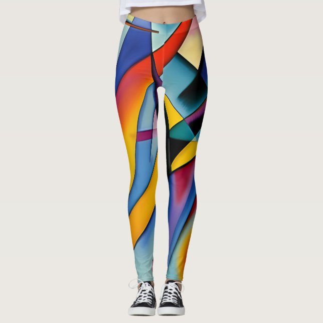 Abstract Art (Kandinsky) Leggings (Front)