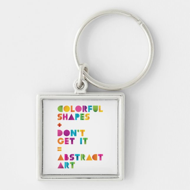 Abstract Art Keychain (Front)