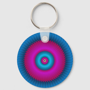 ABSTRACT ART KEYCHAIN