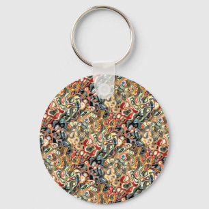Abstract Art Keychain