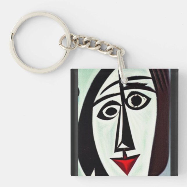 Abstract Art Keychain (Front)
