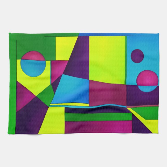 Abstract Art Kitchen Towel (Horizontal)