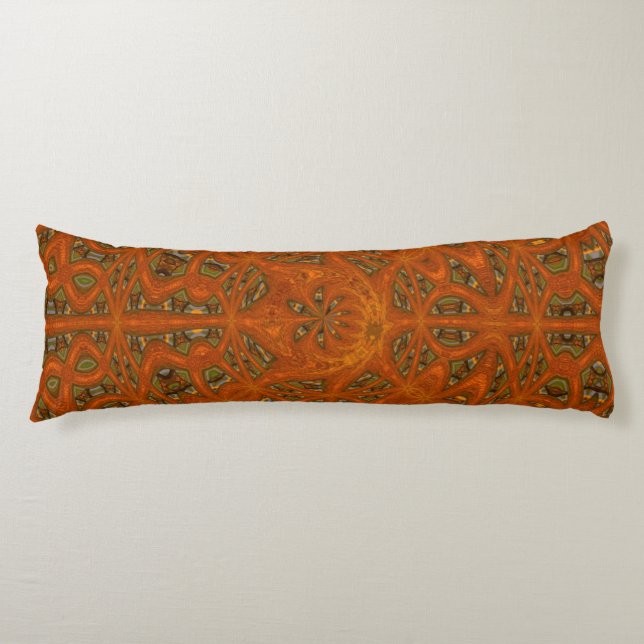 Abstract Art Labyrinth Body Pillow (Front)