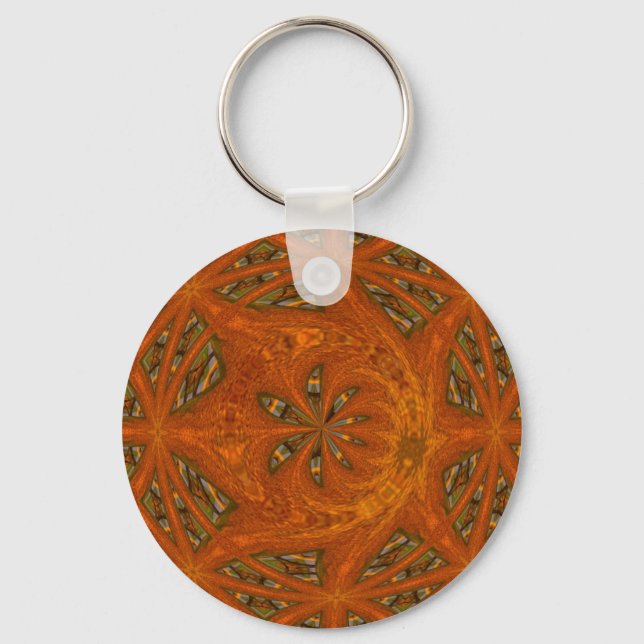 Abstract Art Labyrinth Keychain (Front)