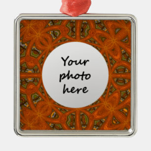 Abstract Art Labyrinth Metal Ornament
