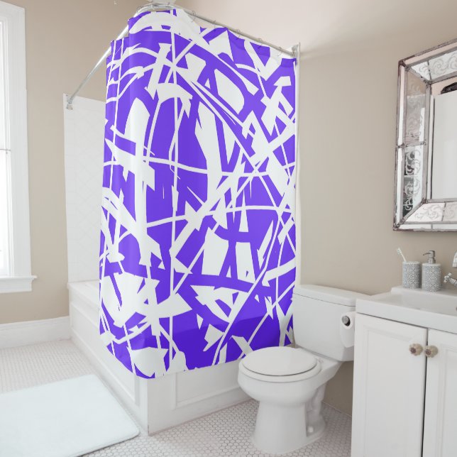 Abstract Art Lavender Blue Purple White Minimalism (In Situ)