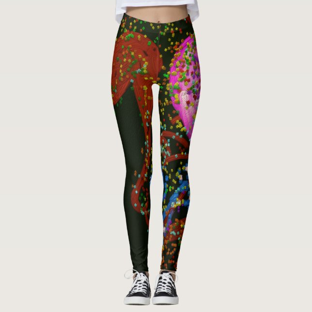 Abstract Art Leggings (Front)