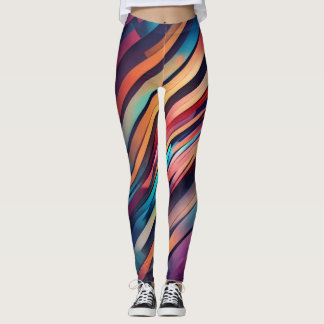 abstract art leggings. leggings