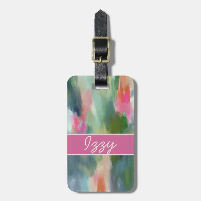Abstract Art Luggage Tag (Front Vertical)