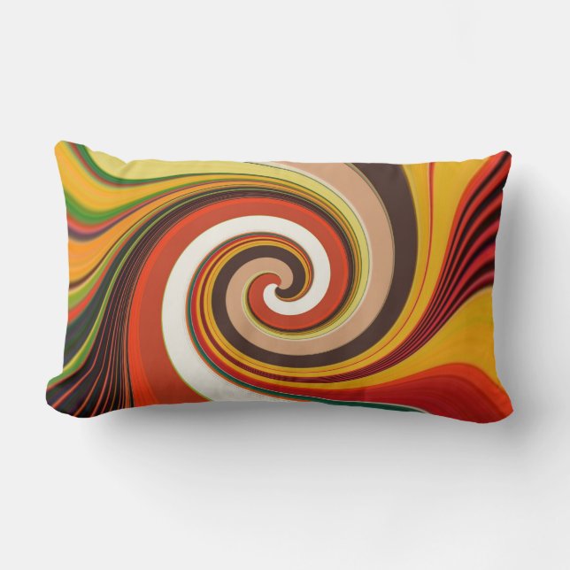 ABSTRACT ART LUMBAR PILLOW (Front)