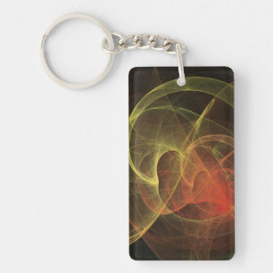 Abstract Art Magic Flame Keychain