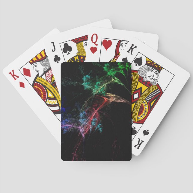 Abstract Art Magic Lights Playing Cards (Back)