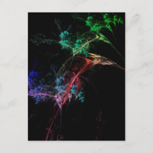 Abstract Art Magic Lights Postcard