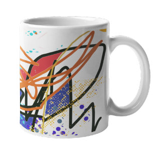 Abstract art magic mug