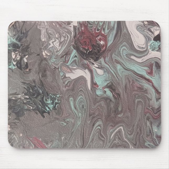 Abstract Art Marbled Mouse Pad (Front)