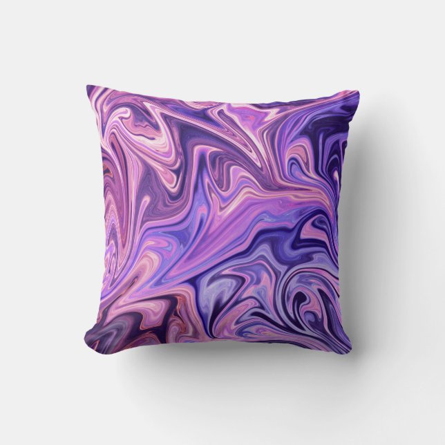 Abstract art masterpiece throw pillow (Front)
