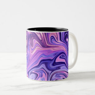 Abstract art masterpiece Two-Tone coffee mug