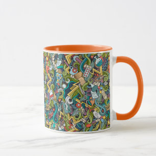 Abstract Art Medical Icon Pattern Mug