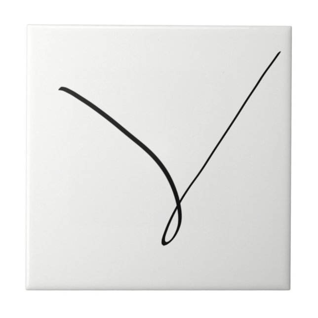 Abstract Art Minimalism Minimalistic Tile (Front)