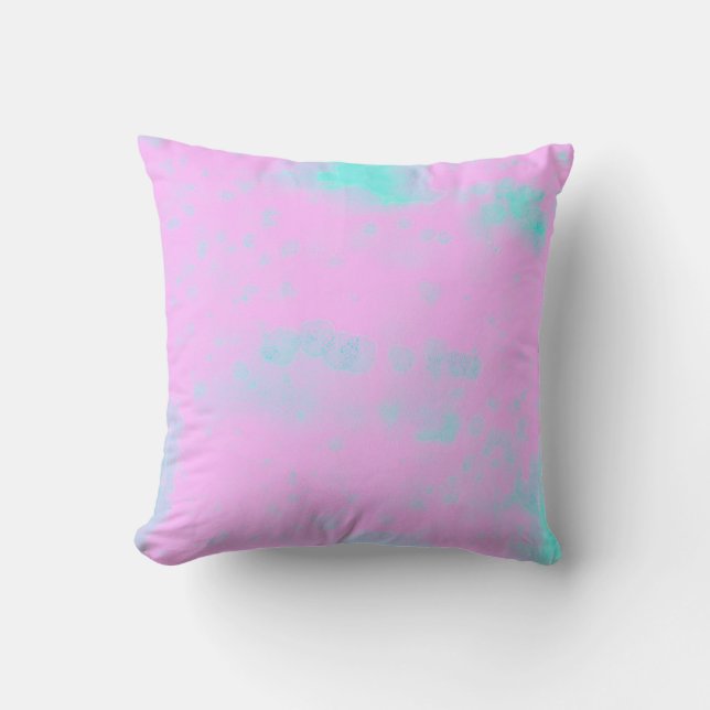 Abstract Art Minimalism Pastel Pink Throw Pillow (Front)
