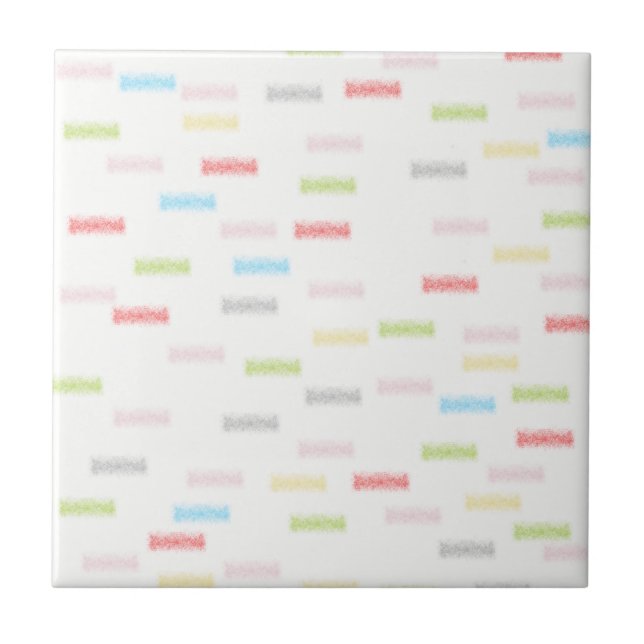 Abstract Art Minimalism Small Dots Pastel Tile (Front)