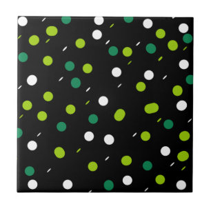 Abstract Art Minimalism Small Dots Tile