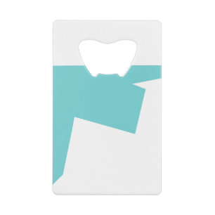 Abstract Art Minimalistic Credit Card Bottle Opener