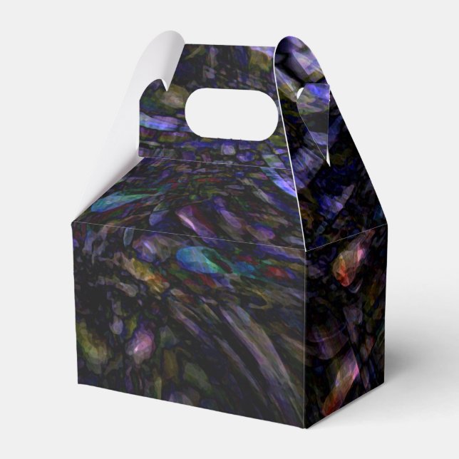 Abstract Art Modern Colour Splash Artistic Colourf Favor Box (Front Side)