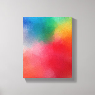 Abstract Art Modern Colourful Elegant Template Canvas Print