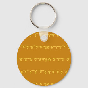 Abstract Art: Modern Wrapping Design Keychain
