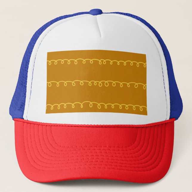 Abstract Art: Modern Wrapping Design Trucker Hat (Front)