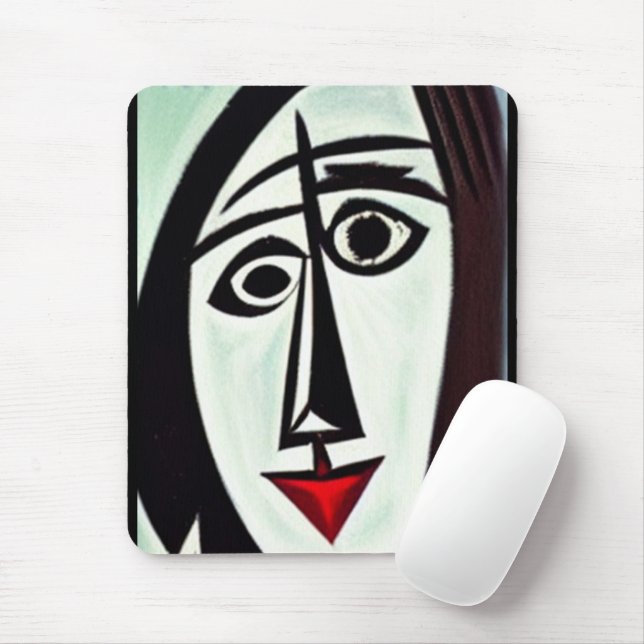 Abstract Art Mouse Pad (With Mouse)