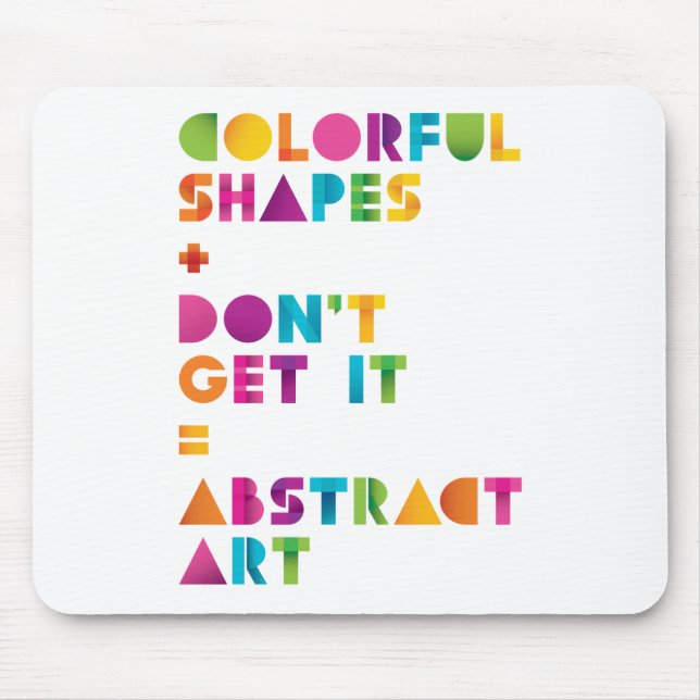 Abstract Art Mouse Pad (Front)
