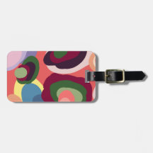 Abstract art Multicolour Luggage Tags