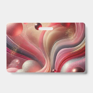 Abstract Art Name Badge