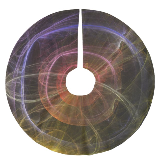 Abstract Art New World Brushed Polyester Tree Skirt (Front)