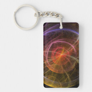 Abstract Art New World Keychain