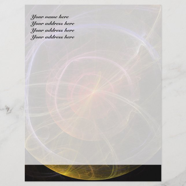 Abstract Art New World Letterhead (Front)