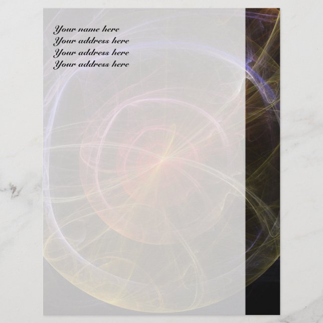 Abstract Art New World Letterhead (Front)
