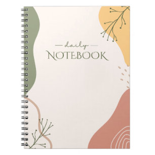 Abstract art notebook